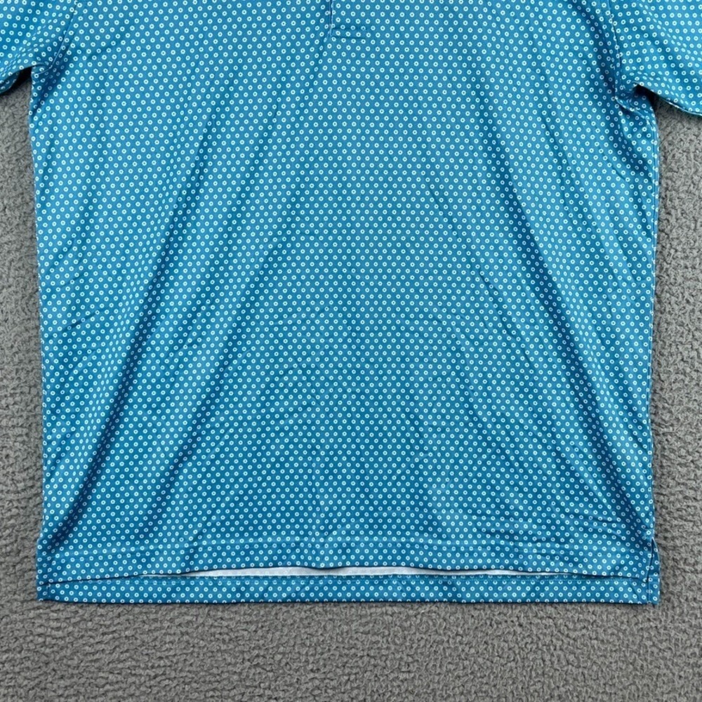 Lot of 2 - Donald Ross Golf Polo Shirt Mens Small Blue Geometric AOP Performance - Picture 12 of 16